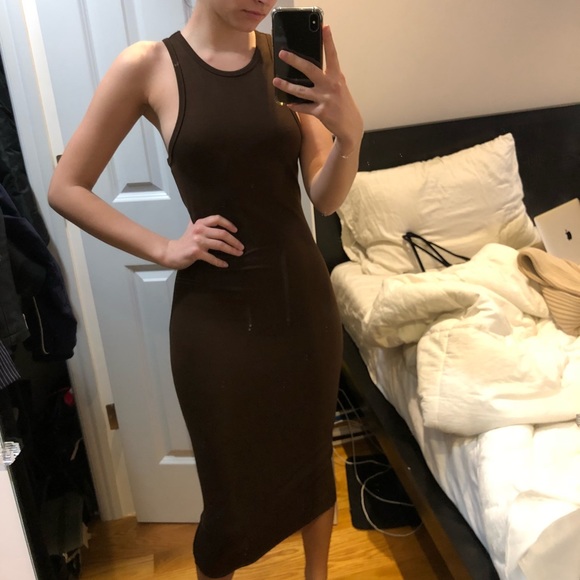 Forever 21 Dresses & Skirts - Brown Midi dress with slit
